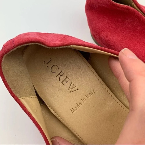 J Crew flats size 8 pink Italian suede ballet - Picture 11 of 13